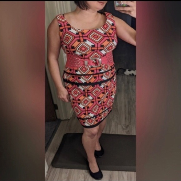 Hot Pink Retro Vintage from 80’s New Wave, Punk Rock Wide Stretch VTG - Picture 2 of 7